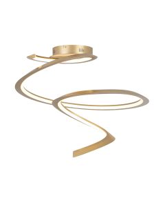 Φωτιστικό Οροφής  Χρυσαφί 60xH48cm Led 40w 3000K 2000lm Triac Dimmable Sun Light FLORA-C 