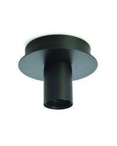 Φωτιστικό Πλαφονιέρα Οροφής Ø12εκ. Μέταλλο Μαύρο Perenz 6248N