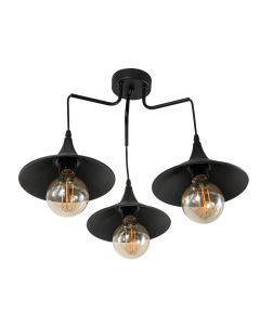 PDT 1246-3 # ΟΡΟΦΗΣ 3/Φ ΜΕ ΠΛΑΣΤΙΚΕΣ ΚΑΜΠΑΝΕΣ ΜΑΥΡΕΣ ΚΑΙ ΡΟΖΕΤΑ ΠΛΑΣΤΙΚΗ Ε 27 ARlight 0103464