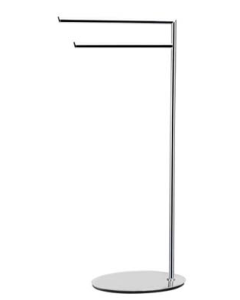 Καλόγερος Διπλή Πετσετοθήκη Χρώμιο Bronze Art Καλόγεροι 0151-10-3