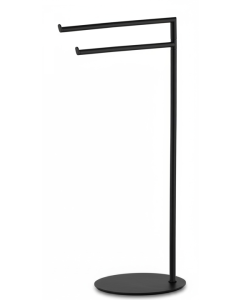 Καλόγερος Διπλή Πετσετοθήκη Μαύρο Bronze Art Καλόγεροι 0151-MM-3