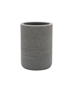 Ποτηροθήκη Μπάνιου Επικαθήμενη Γκρι Ρητίνης 300ml Estia Home Art Stone  02-13387
