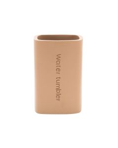 Ποτηροθήκη Επικαθήμενη Ρητίνης 210ml Μπεζ Estia Home Art Text 02-13424