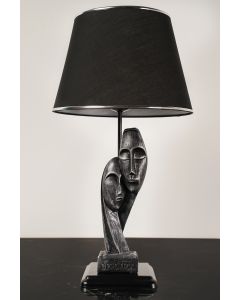 TLT 1263-ΝΜ ΕΠΙΤΡΑΠΕΖΙΑ ΛΑΜΠΑ ΜΑΥΡΗ ΜΕ ΦΙΓΟΥΡΑ ΖΕΥΓΑΡΙ ΑΣΗΜΙ ARlight 0203029