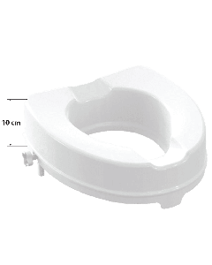 Κάθισμα Λεκάνης W.C Υπερυψωμένo Ύψος 10cm Λευκό Polyester 40,5-36,5cm Πλαστικά στηρίγματα Α.Μ.Ε.Α Elvit AMEA 0205