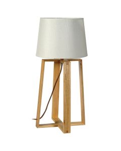 TLC 6320  ΕΠΙΤΡΑΠΕΖΙΑ ΛΑΜΠΑ ΣΤΑΥΡΩΤΟ ΞΥΛΟ 1ΧΕ27 ARlight 0203005