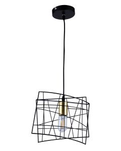 PDC 6089 BK 1/Φ ΜΕΤΑΛΛΙΚΟ ΤΕΤΡΑΓΩΝΑ ΠΛΑΙΣΙΑ ΑΝΙΣΟΠΕΔΑ & ΟΞΥΝΤΕ ΛΕΠΤΟΜΕΡΕΙΑ 1ΧΕ27 ARlight 0114041