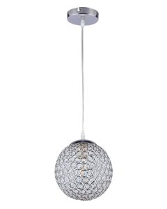 PDC 3459-1 CR 1/Φ ΜΕΤΑΛΛΙΚΗ ΜΠΑΛΑ ΜΕ ΚΡΥΣΤΑΛΛΑ 1ΧΕ27 ARlight 0084498