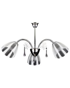 PDT 194-3 ΚΡΕΜ. 3/Φ ΝΙΚΕΛ ΛΕΥΚΟ/ΔΙΑΦΑΝΟ ΓΥΑΛΙ 3ΧΕ27 ARlight 0103232