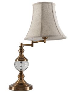 TLC 6838 AB ΕΠΙΤΡΑΠΕΖΙΑ ΛΑΜΠΑ  ΤΗΛΕΣΚΟΠΙΚΟ ΜΠΡΑΤΣΟ ΜΕ ΚΛΑΣΣΙΚΟ ΜΠΕΖ ΚΑΠΕΛΟ ARlight 0204015