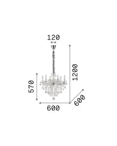 FLORIAN SP6 ORO Ideal Lux 035635