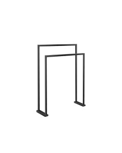 Καλόγερος-Πετσετοκρεμάστρες Επιδαπέδιος Sanco Extra Comfort Black Matt 0511-M116