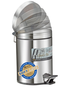 Χαρτοδοχείο 5Λ Χρώμιο Bronze Art Χαρτοδοχεία 05TT-10-9