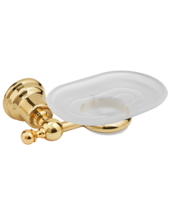 Σαπουνοθήκη Γυαλί Χρυσό Bronze Art Imia 101A-20