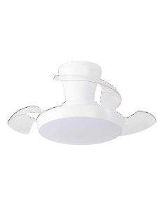 it-Lighting CLARK Ανεμιστήρας Οροφής με LED 24W, DC Μοτέρ &amp; Smart App - Total White 102001110