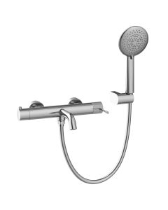 Orabella Preciosa - Μπαταρία Λουτρού με τηλέφωνο ντουζ, σπιράλ και στήριγμα τηλεφώνου 10257