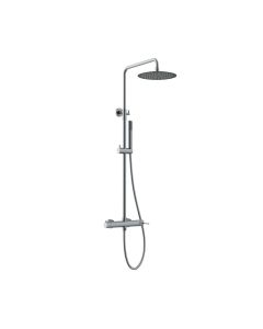 Orabella Terra Gun Metal Light - Στήλη ντουζ με στρόγγυλη κεφαλή Φ250 10311