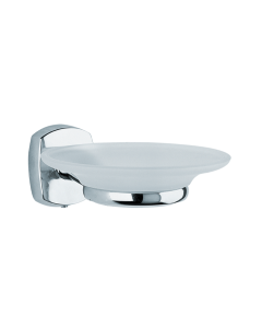 Σαπουνοθήκη Γυαλί Χρώμιο Bronze Art Eco 10H8-10