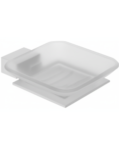 Σαπουνοθήκη Γυαλί Λευκό Bronze Art Shelfy 10V1-AA