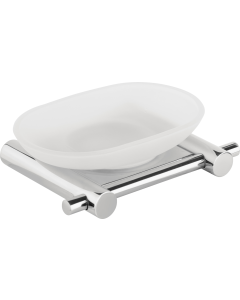 Σαπουνοθήκη Γυαλί Χρώμιο Bronze Art Inox 316 10Z1-10