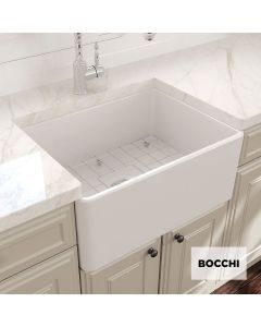 Νεροχύτης Κουζίνας Πορσελάνης Επικαθήμενος 61x46,5 Bocchi White  1137-300