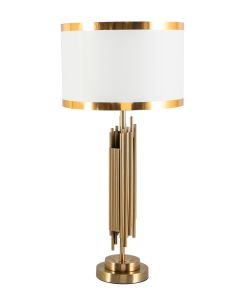 TLC 8801 AB ΕΠΙΤΡΑΠΕΖΙΑ ΛΑΜΠΑ ΟΞΥΝΤΕ ΜΕ ΒΕΡΓΕΣ ΑΜΠΑΖΟΥΡ ΛΕΥΚΟ ΧΡΥΣΟ ΣΙΡΙΤΙ 1xE27 ARlight 0204055