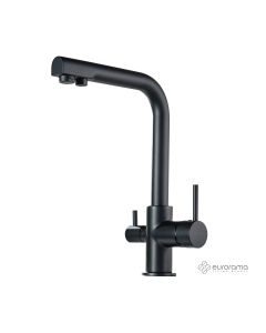 Μπαταρία Νεροχύτη Κουζίνας Filter-tap για Ντεπόζιτο Eurorama Black Matt 13534-400