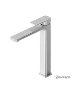 Μπαταρία Νιπτήρα Υψηλή με Βαλβίδα Clic-Clac Quadra Eurorama Inox 144309P-110