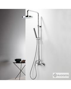 Μπαταρία Ντουζιέρας με Κεφαλή και Κολώνα ρυθμιζόμενου ύψους Tonda Chrome 145065-100