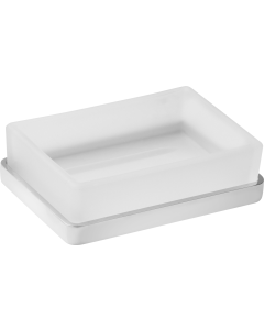 Σαπουνοθήκη Γυαλί Χρώμιο Bronze Art Επικαθήμενα 14M3-10-M