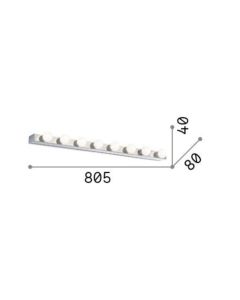 PRIVE' AP8 BIANCO Ideal Lux 159522