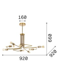 TRIUMPH SP8 OTTONE Ideal Lux 160269