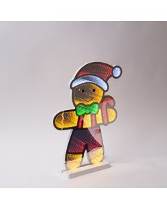 ΜΠΙΣΚΟΤΑΝΘΡΩΠΟΣ 28x5,5x40cm, ΔΙΑΚΟΣΜΗΤΙΚΟ ΣΧΕΔΙΟ ΚΑΘΡΕΦΤΗΣ ΜΕ LED ΤΑΙΝΙΑ, ΜΕΤΑΣΧΗΜΑΤΙΣΤΗ, 207 LED, ΠΟΛΥΧΡΩΜΟ LED, ΠΡΟΕΚΑΣΗ ΠΑΡΟΧΗΣ 3m, IP20 Eurolamp 600-48023