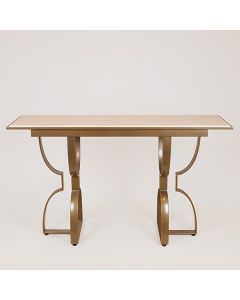 ΚΟΝΣΟΛΑ ΜΕΤΑΛΛΙΚΗ ΧΡΥΣΗ- ΛΕΥΚΗ 140x40x80cm Eurolamp 750-39562