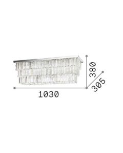 MARTINEZ PL8 CROMO Ideal Lux 166285