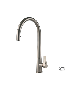 Μπαταρία Νεροχύτη Κουζίνας με Τηλέφωνο Ντους Proton Gessi Inox 17153-149