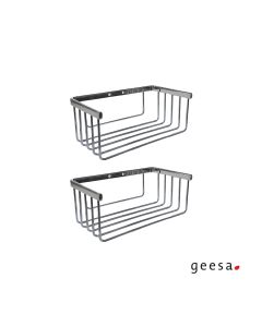 Καλάθι διπλό για πετσέτες Geesa Chrome 173