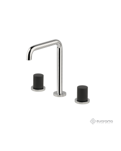 Μπαταρία Νιπτήρα Επικαθήμενη 3 οπών με Βαλβίδα Clic-Clac OSO Eurorama Chrome 178331-100