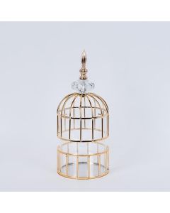 ΦΑΝΑΡΙ ΚΛΟΥΒΙ ΜΕΤΑΛΛΙΚΟ ΧΡΥΣΟ 13x32cm Eurolamp 752-10032