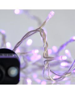 ΣΕΙΡΑ, 240 LED 3mm, 31V ΜΕΤΑΣΧΗΜΑΤΙΣΤΗ, 8 ΠΡΟΓΡΑΜΜΑΤΑ & ΜΝΗΜΗ, ΔΙΑΦΑΝΟ PVC ΚΑΛΩΔΙΟ, ΜΩΒ LED ΑΝΑ 5cm, ΠΡΟΕΚΤΑΣΗ ΠΑΡΟΧΗΣ 3m, ΙΡ44 Eurolamp 600-14177