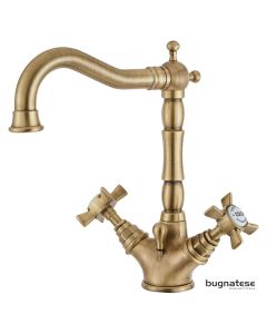 Μπαταρία Νιπτήρα με Αυτόματη Βαλβίδα Princeton Bugnatese Bronze 834-220