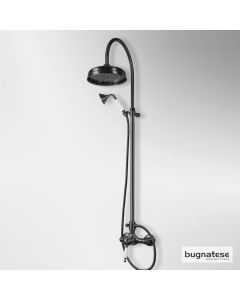 Μπαταρία Ντουζιέρας με Κεφαλή και Κολώνα ρυθμιζόμενου ύψους Oxford Bugnatese Black Matt CD6336-400