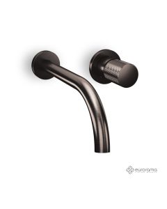 Μπαταρία Νιπτήρα Τοίχου Eletta Tecno Eurorama Black Brushed 167954-410