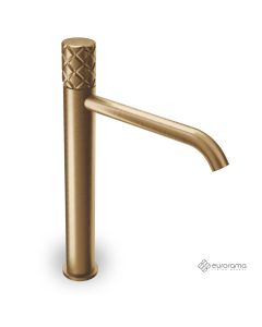 Μπαταρία Νιπτήρα Υψηλή με Βαλβίδα Clic-Clac Eletta Chester Eurorama Bronze Brushed 168309P-221