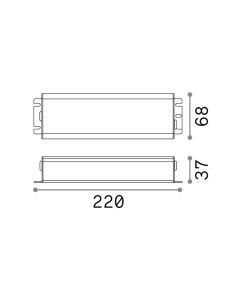 ARCA EGO DRIVER ON-OFF 096W 48Vdc Ideal Lux 223162