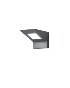 Επιτοίχιο Φωτιστικό Ανθρακί IP54 LED 8W 850lm 3000K Trio Lighting Nelson 225360142