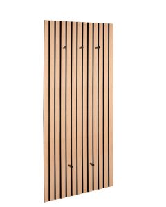 Κρεμάστρα Επίτοιχη Πέντε Θέσεων M50xY125cm MDF Φυσικό Μαύρο Mirrors & More Grace 2270398 