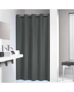 Coloris 180x200 grey κουρτίνα μπάνιου υφασμάτινη Sealskin 232211314