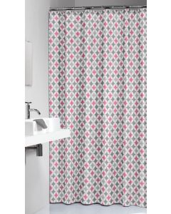 Diamonds 180x200 pink κουρτίνα μπάνιου υφασμάτινη Sealskin  235201350