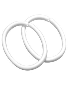 Clips 12 pcs (bag) white κρίκοι κουρτίνας μπάνιου Sealskin  252060210